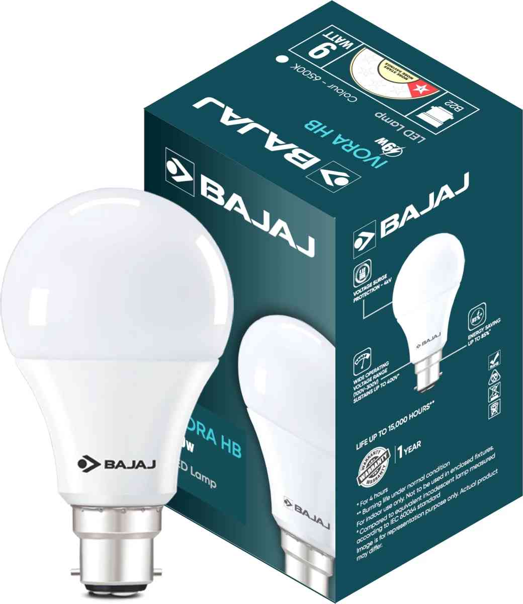 Bajaj 9W IVORA HB LED Bulb
